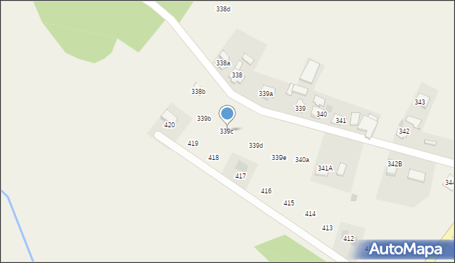 Przyborów, Przyborów, 339c, mapa Przyborów