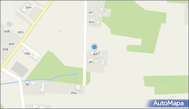 Przyborów, Przyborów, 364, mapa Przyborów