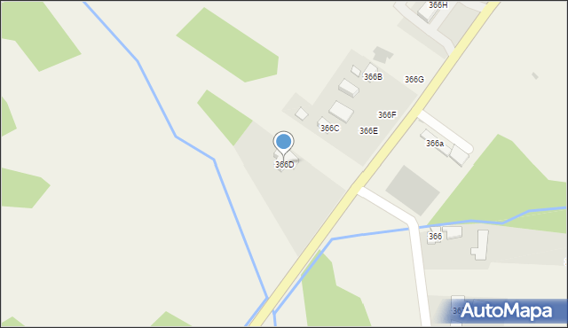Przyborów, Przyborów, 366D, mapa Przyborów