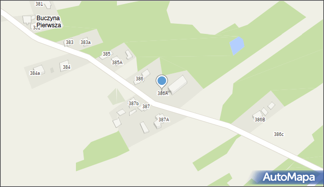 Przyborów, Przyborów, 386A, mapa Przyborów