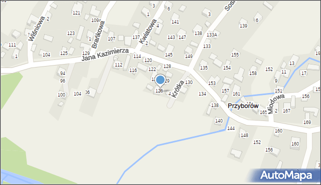 Przyborów, Przyborów, 130, mapa Przyborów