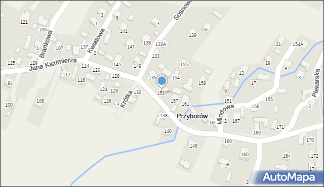 Przyborów, Przyborów, 137, mapa Przyborów