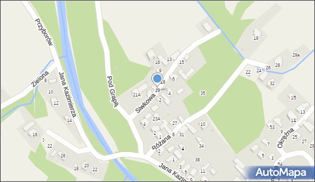 Przyborów, Przyborów, 19, mapa Przyborów