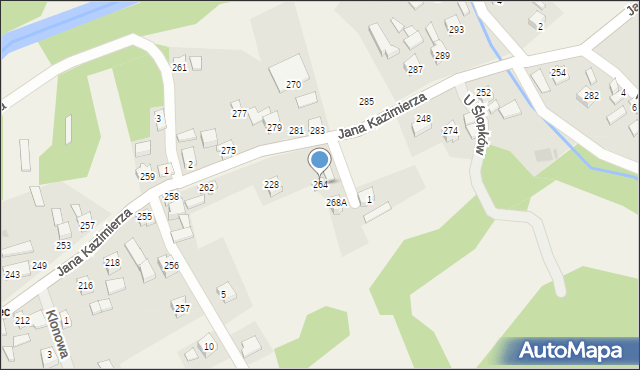 Przyborów, Przyborów, 264, mapa Przyborów