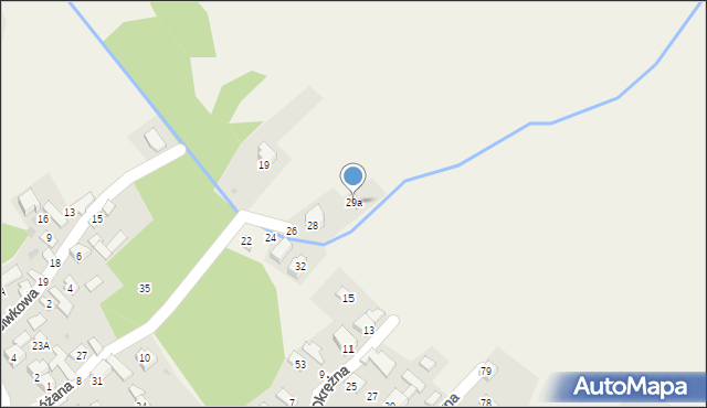 Przyborów, Przyborów, 29a, mapa Przyborów