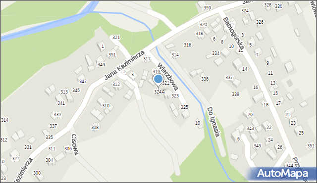 Przyborów, Przyborów, 324A, mapa Przyborów