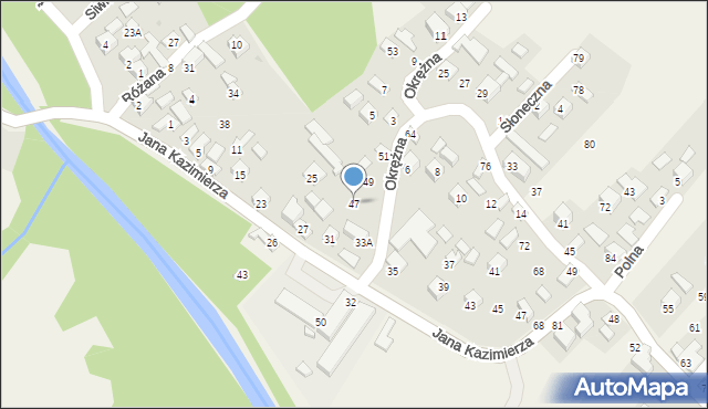 Przyborów, Przyborów, 47, mapa Przyborów