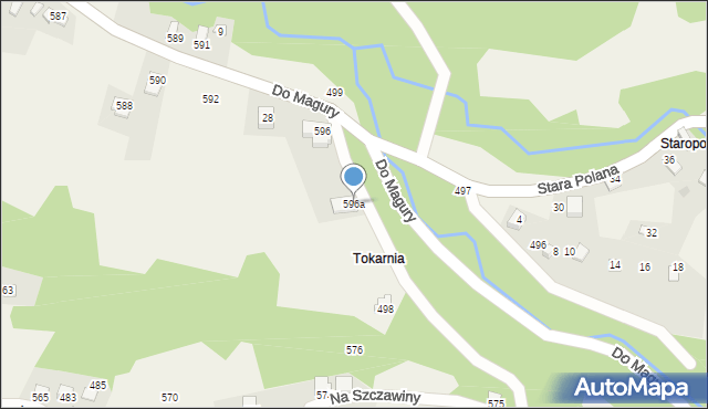 Przyborów, Przyborów, 596a, mapa Przyborów