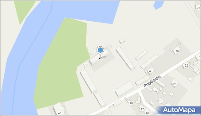 Przyborów, Przyborów, 47, mapa Przyborów