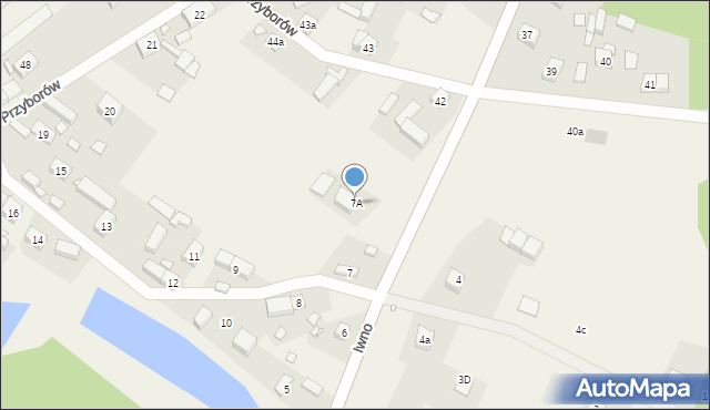 Przyborów, Przyborów, 7A, mapa Przyborów