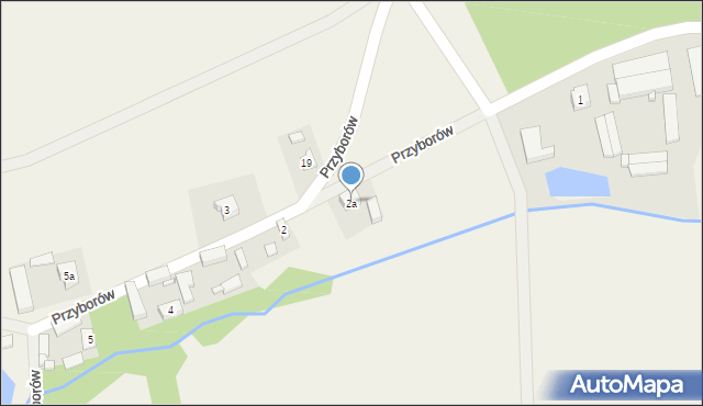 Przyborów, Przyborów, 2a, mapa Przyborów