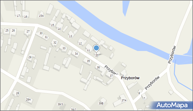 Przyborów, Przyborów, 10, mapa Przyborów