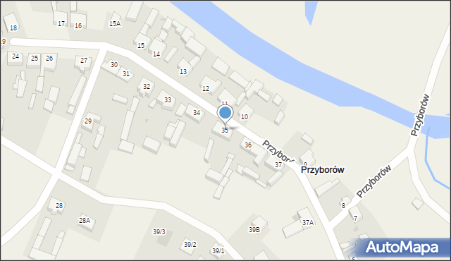 Przyborów, Przyborów, 35, mapa Przyborów