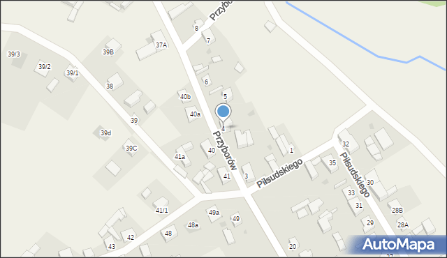 Przyborów, Przyborów, 4, mapa Przyborów