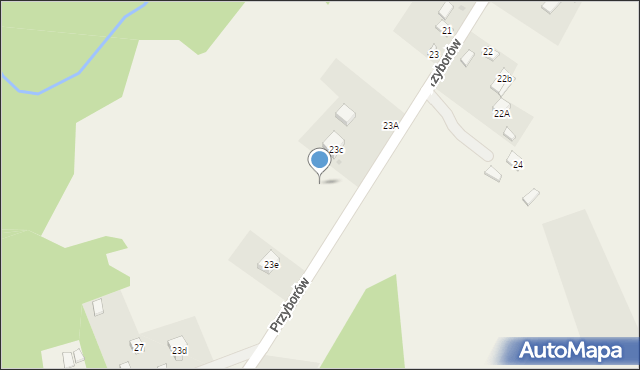 Przyborów, Przyborów, 23f, mapa Przyborów