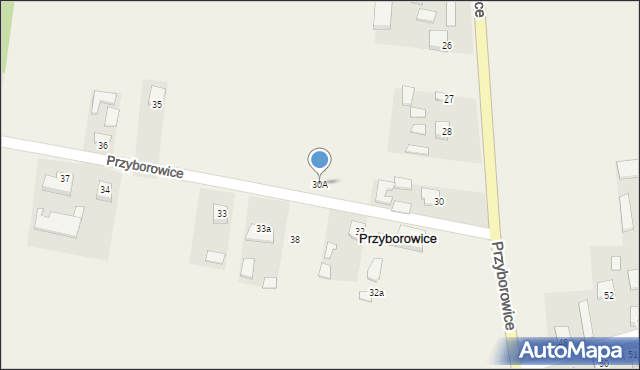 Przyborowice, Przyborowice, 30A, mapa Przyborowice