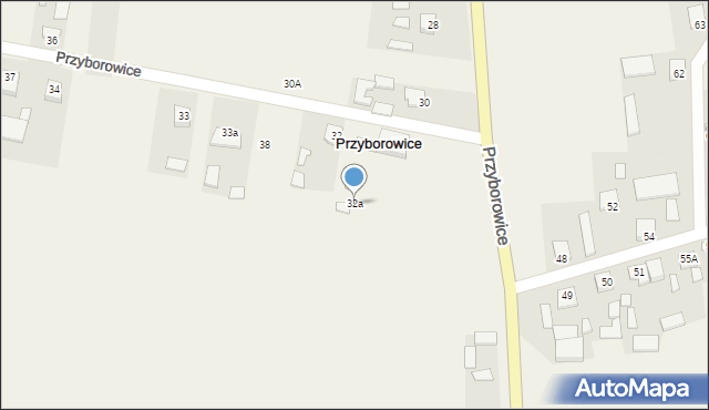 Przyborowice, Przyborowice, 32a, mapa Przyborowice