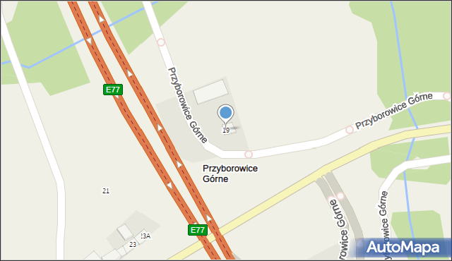 Przyborowice Górne, Przyborowice Górne, 19, mapa Przyborowice Górne