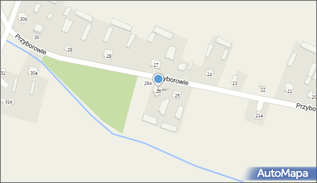 Przyborowie, Przyborowie, 26, mapa Przyborowie