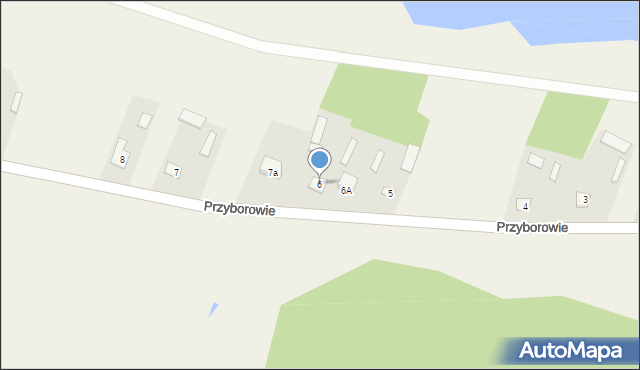 Przyborowie, Przyborowie, 6, mapa Przyborowie