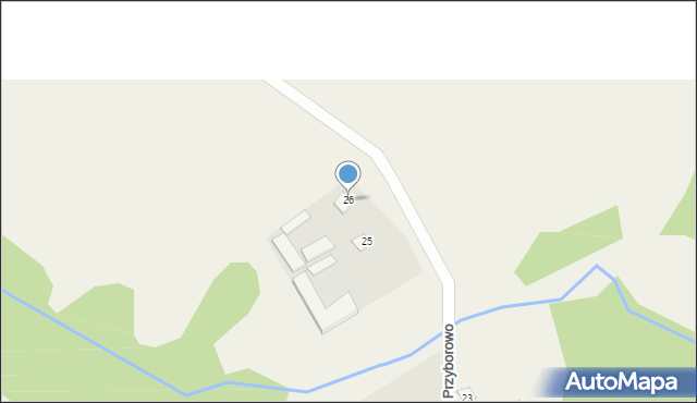 Przyborowo, Przyborowo, 26, mapa Przyborowo