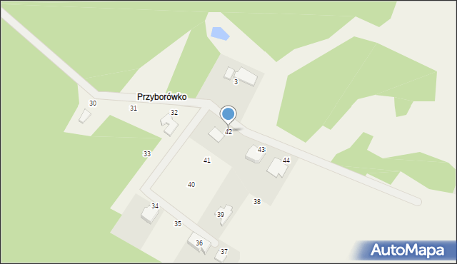 Przyborowo, Przyborowo, 42, mapa Przyborowo