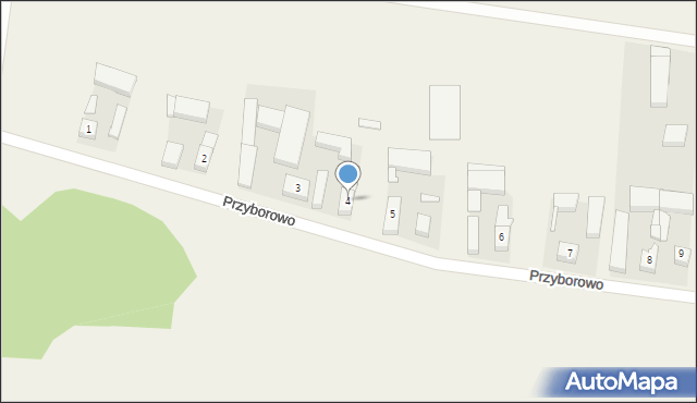 Przyborowo, Przyborowo, 4, mapa Przyborowo