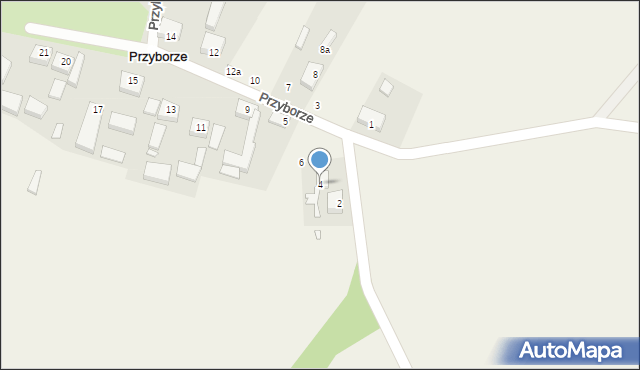 Przyborze, Przyborze, 4, mapa Przyborze