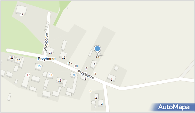 Przyborze, Przyborze, 8a, mapa Przyborze