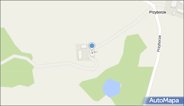 Przyborze, Przyborze, 4, mapa Przyborze