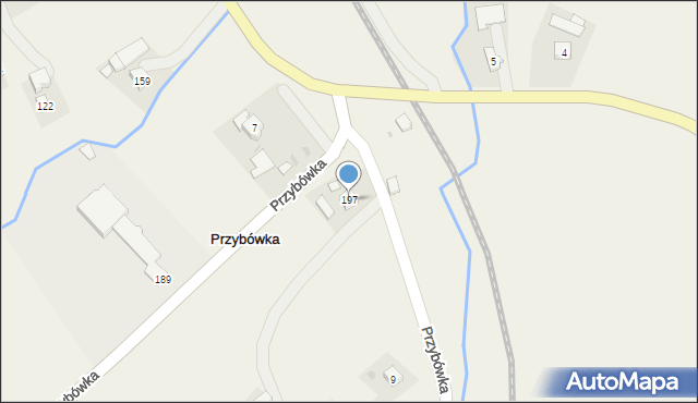 Przybówka, Przybówka, 197, mapa Przybówka