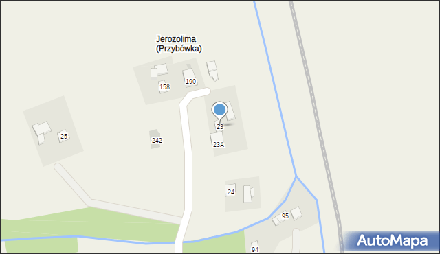 Przybówka, Przybówka, 23, mapa Przybówka
