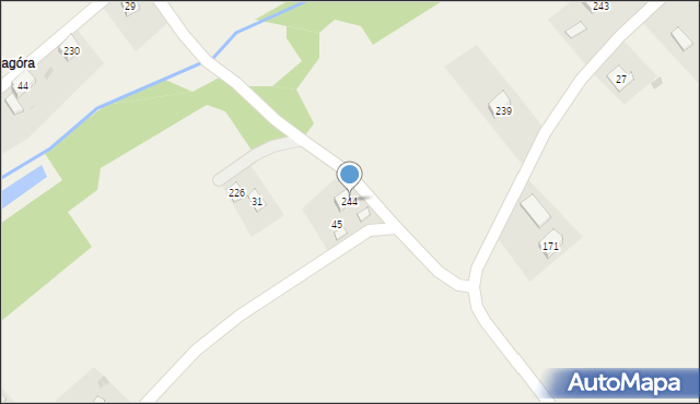 Przybówka, Przybówka, 244, mapa Przybówka