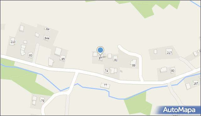 Przybówka, Przybówka, 87, mapa Przybówka