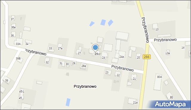 Przybranowo, Przybranowo, 26, mapa Przybranowo