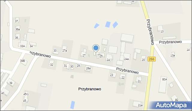 Przybranowo, Przybranowo, 26a, mapa Przybranowo