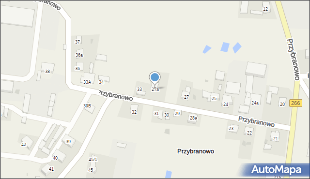 Przybranowo, Przybranowo, 27a, mapa Przybranowo
