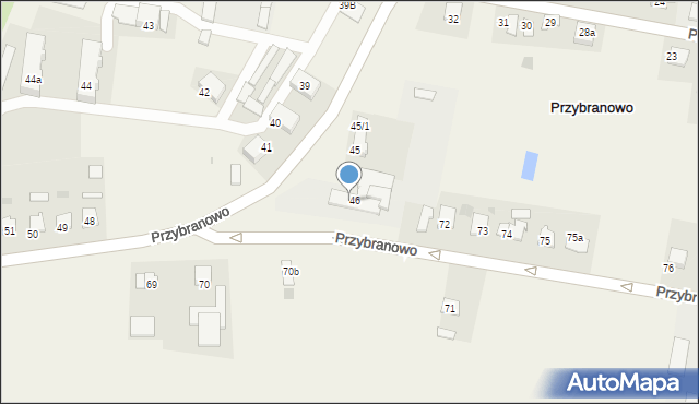 Przybranowo, Przybranowo, 48a, mapa Przybranowo