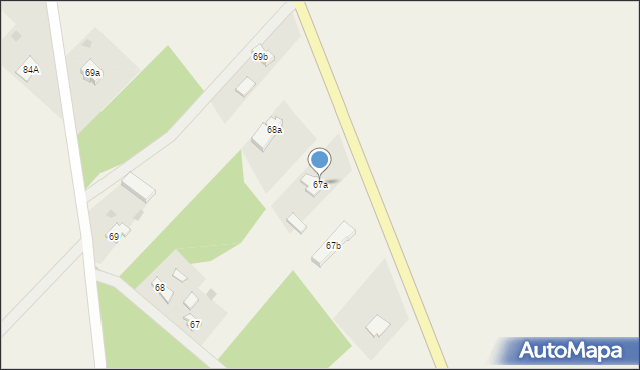 Przybyłów, Przybyłów, 67a, mapa Przybyłów