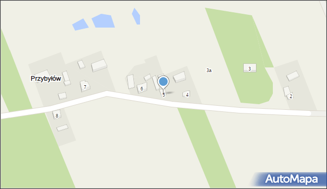 Przybyłów, Przybyłów, 5, mapa Przybyłów