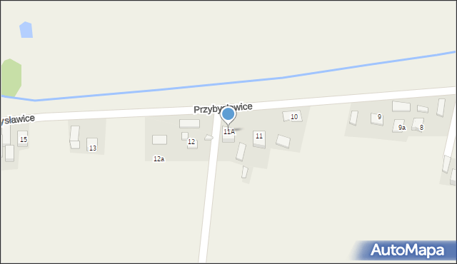 Przybysławice, Przybysławice, 11A, mapa Przybysławice