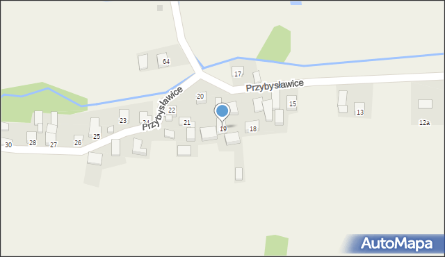 Przybysławice, Przybysławice, 19, mapa Przybysławice