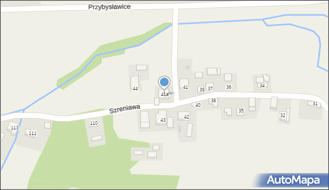 Przybysławice, Przybysławice, 41a, mapa Przybysławice