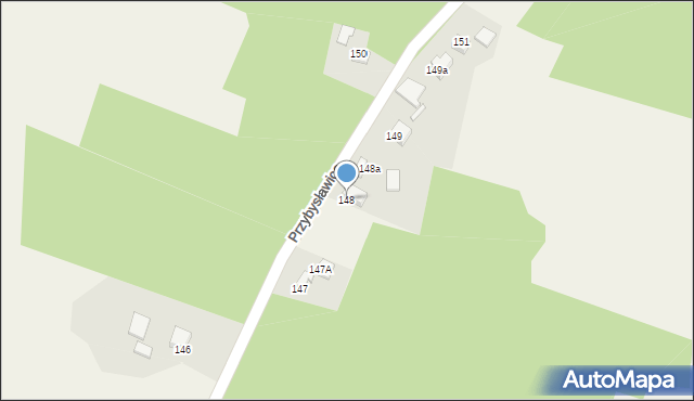 Przybysławice, Przybysławice, 148, mapa Przybysławice