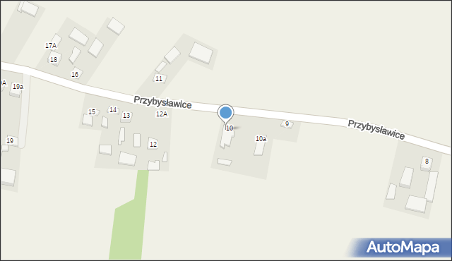 Przybysławice, Przybysławice, 17, mapa Przybysławice
