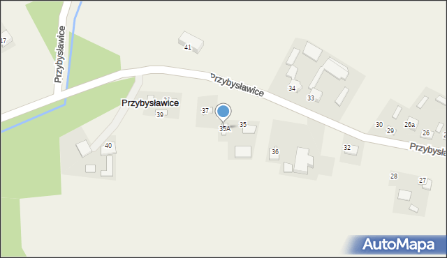 Przybysławice, Przybysławice, 35A, mapa Przybysławice