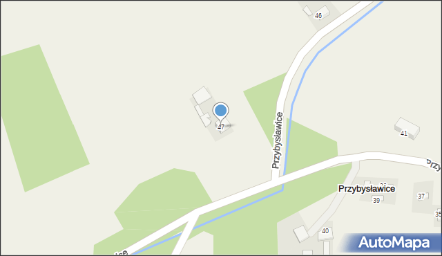 Przybysławice, Przybysławice, 47, mapa Przybysławice