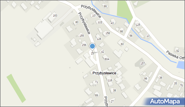 Przybysławice, Przybysławice, 23, mapa Przybysławice