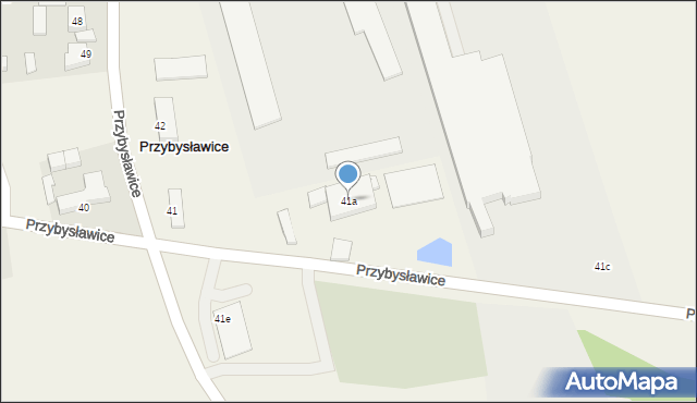 Przybysławice, Przybysławice, 41a, mapa Przybysławice