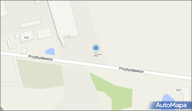 Przybysławice, Przybysławice, 41c, mapa Przybysławice